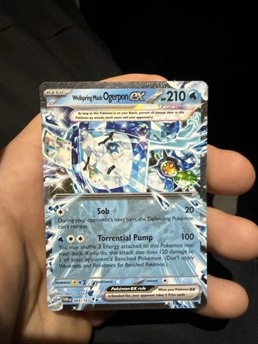 Pokemon Prismatic Evolutions - Wellspring Mask Ogerpon Ex 027/13 Lp