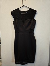 Guess Black Lace Mini Dress