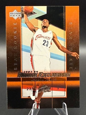LeBron James 2003-04 Upper Deck Rookie Exclusives - Star Rookie Card #1 (RC) 753