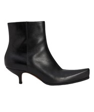 ⭐️Sportmax By MAX MARA🔥Stivaletti da Donna  Nero Polished Pelle Leather EU40