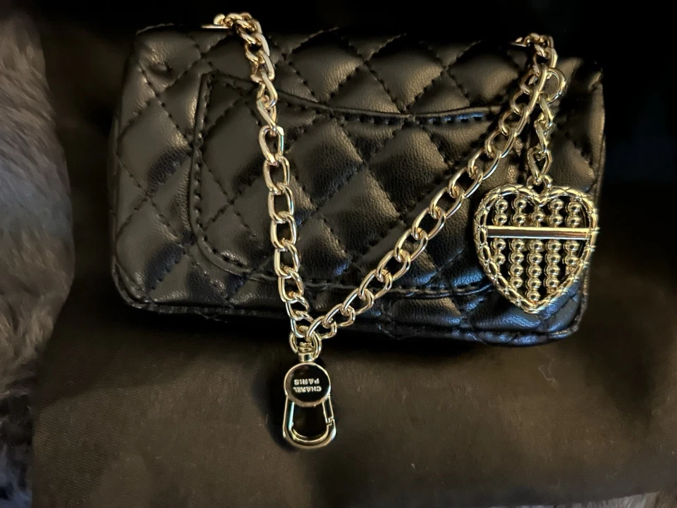 Mini Bag Charm Quilted Leather  NEW - Image 4 of 4