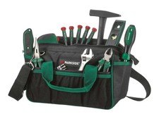 Parkside Home DIY Tool Kit 23 Piece Set With Carry Bag Screwdriver Hammer Pliers
