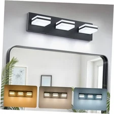  Bathroom Vanity Light Fixture Modern LED Vanity Lights, 3CCT 3-Light Black