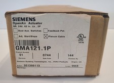 Siemens GMA121.1P Damper Actuator 24 VAC 62 InLb 2 Position Spring Return