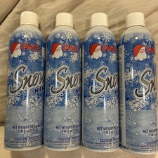 Santa Snow Aerosol Spray Artificial Snow For Wreaths And Branches lot of 4