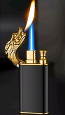 Dragon Torch Jet Lighter  Refillable Double Flame Gas Butane – Cool Gift for Men