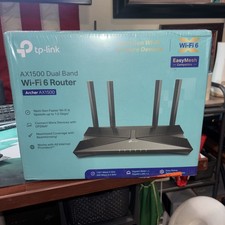 TP-Link Archer AX1500 WiFi 6 Dual-Band Wireless Router  up to 1.5 Gbps Speeds