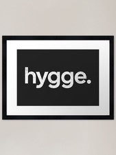 Hygge Framed Art Print Framed Wall Art Poster Canvas Print Picture