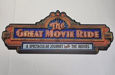 Disney World Parks MGM  Hollywood Studios The Great Movie Ride Wall Sign 
