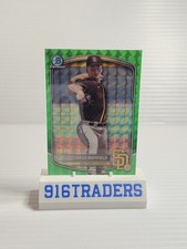 KASH MAYFIELD 2025 BOWMAN CHROME DRAFT GREEN GEOMETRIC /99 Padres 