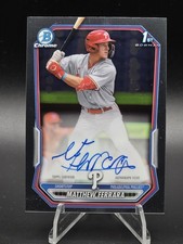 Matthew Ferrara 2026 Bowman 1st Bowman Autograph Chrome Prospect Card Phillies