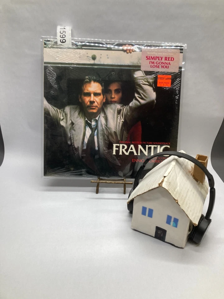 Ennio Morricone Frantic Original Soundtrack Vinyl LP 1988 Elektra Record 60782-1 - Image 4 of 4