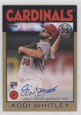 2021 Topps 1986 Baseball Series 2 Gold 3/50 Kodi Whitley #86A-KWH Auto 0p9g