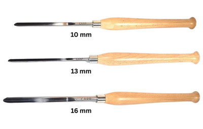 Schalenröhre 10, 13 & 16mm ''CARP Bowl Gouge'' Drechseleisen HSS M2 Drechselmesser