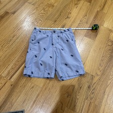 ABERCROMBIE and FITCH Shorts Boys Drawstring Embroidered Logo Blue size 14 A F