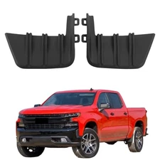  Front Bumper Cover Trim Molding 2PCS Left and Right Side Black Replacement 