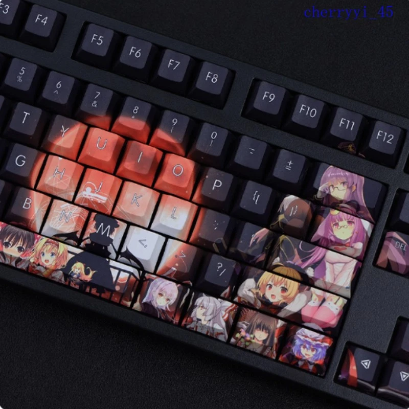 Touhou Project Gensokyo PBT Keycaps 108-Key Dreamy Doujin Anime Keyboard Gift - Image 4 of 4