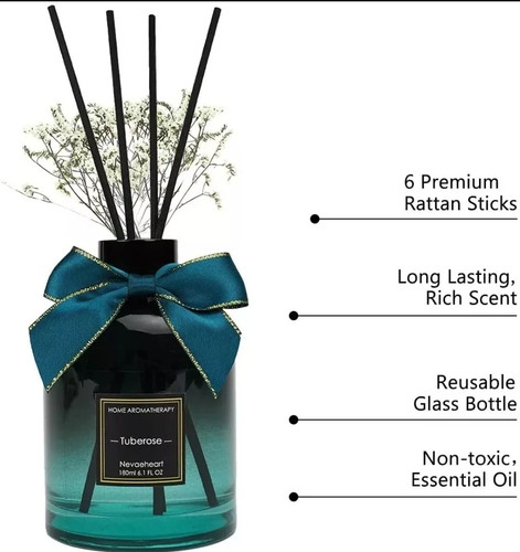 Misty Forest Reed Diffuser Set - 180ml Citrus & Cedar Home Fragrance - Picture 2 of 6