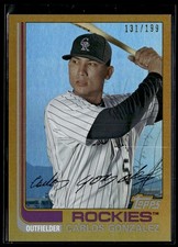2013 Topps Archives Gold Carlos Gonzalez 131/199 Colorado Rockies #51
