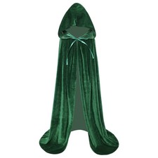 Kids Velvet Cloak Cape With Hooded For Halloween Christmas Cosplay Costumes ...
