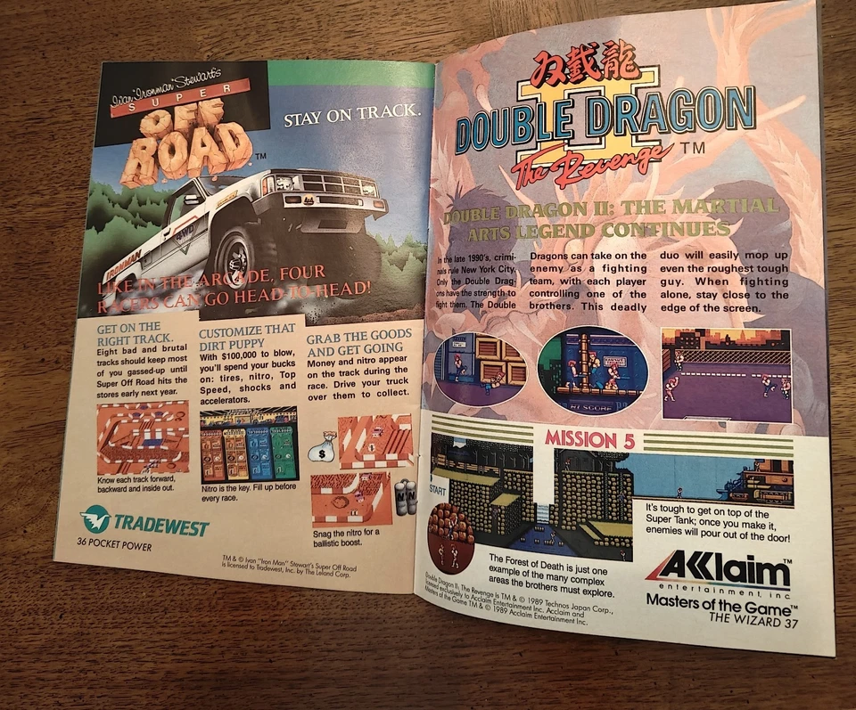 NINTENDO Pocket Power THE WIZARD Mini Magazine RARE Fred Savage 1989 Movie Promo - Image 3 of 4