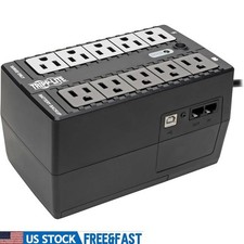 Small UPS Battery Backup  Surge Protector, 550VA / 300W, 10 Outlets