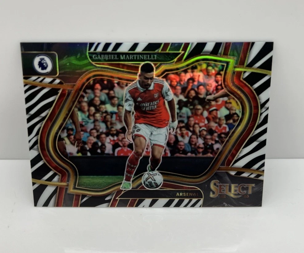 2022-23 Select EPL Gabriel Martinelli Zebra Prizm Field Level 22/25 Arsenal SSP