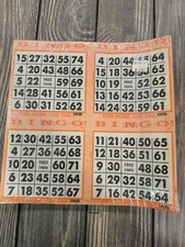 Vintage Big Pack Bingo Game Pads 125 Sheets Special Series