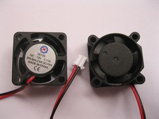 2 pcs Brushless DC Cooling 5 Blade Fan 2510S 12V 25x25x10mm 2pin Sleeve Bearing