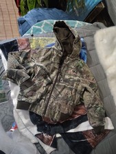 Mossy Oak Camoflauge Coat Size 4Y Hooded Lined Zip-up W Pockets