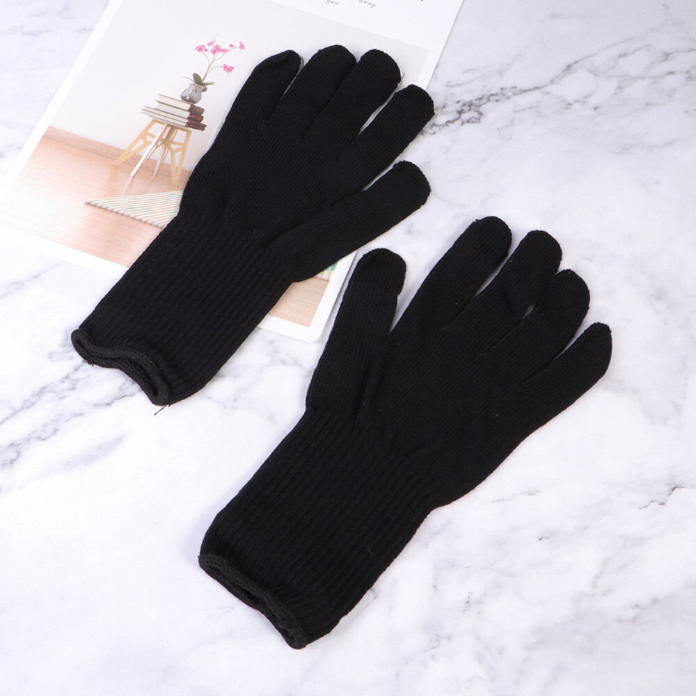 2 Pairs Hair Curler Gloves Heat Resistant for Styling Curls eBay