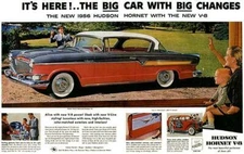 1956 Hudson Hornet V8 - Promotional Advertising Magnet