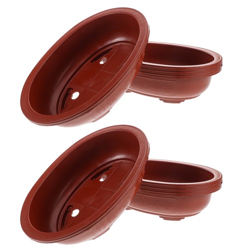 4 Pcs Thickened Flower Pot Office Bonsai Container Indoor Plastic Pots