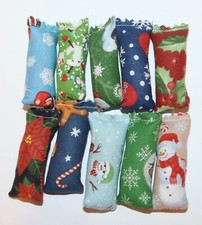 Set of 10 Handmade Silvervine Catnip Mini Sticks Cat Toy Christmas 2