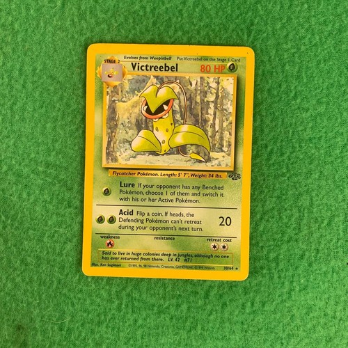 Pokémon TCG Victreebel 30/36 Jungle Set 1st Edition Non Holo Rare 1999 Card Game - Picture 2 of 4