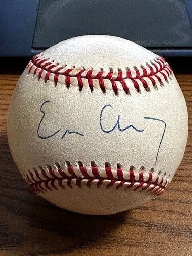 ERIC CHAVEZ SIGNED AUTOGRAPHED OAL BASEBALL!  Athletics, Yankees, Diamondbacks!