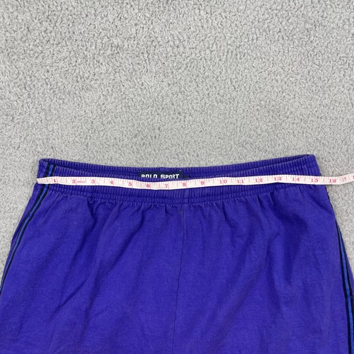 VTG Polo Sport Ralph Lauren Shorts Mens Large Purple Athletic Gym 100% Cotton - Picture 13 of 18