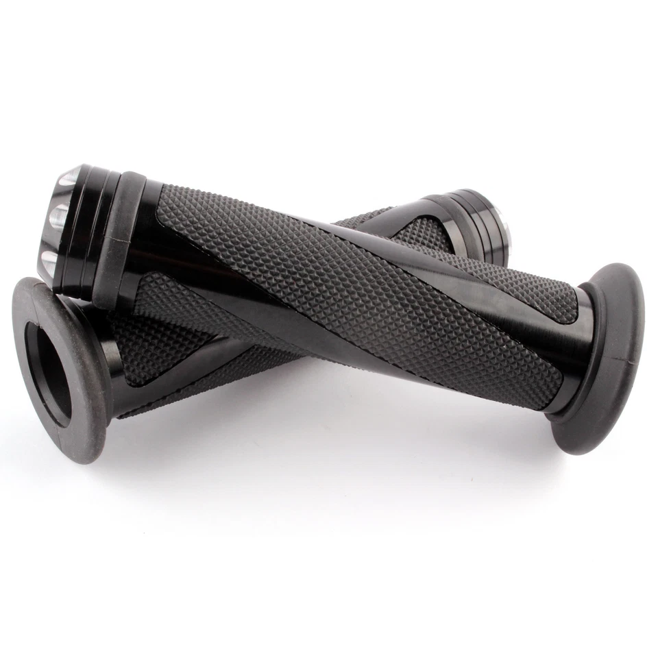 Motorcycle Rubber Gel Hand Grips 7/8" Handle Bar End Cap Plug For Kawasaki Z125 - Image 4 of 4