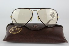 Ray Ban Pelle Grande Metallo 58 14 Cambiabile Marrone B&L USA Bausch&Lomb Vintage