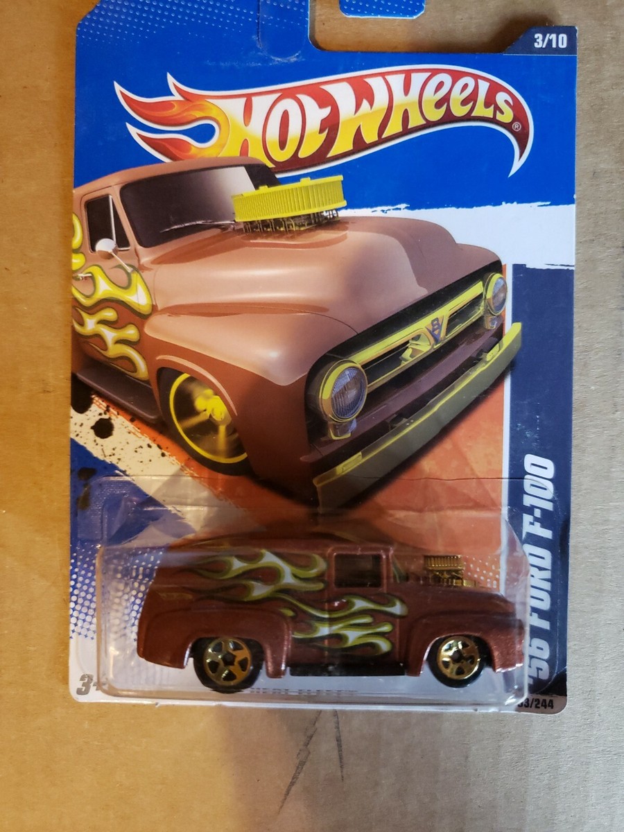 HOT WHEELS HEAT FLEET SERIES 56 FORD F-100 3/10 93/244 Brown | eBay