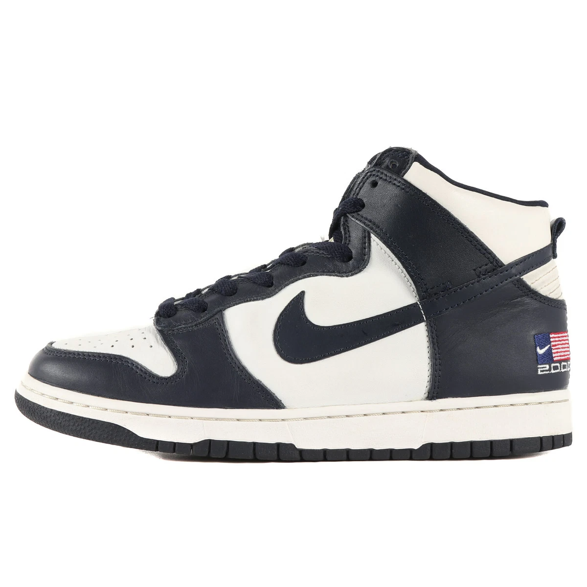 NIKE DUNK HIGH LE USA2000 Model White x Obsidian Men's US8 1999 Vintage Used