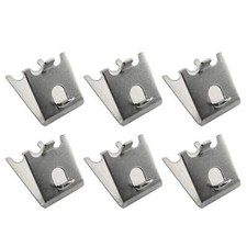 6pcs 35mm Stainless Steel Freezer Shelf Clip Support Bracket Hook Refrigerator