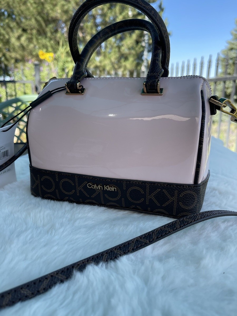 Calvin Klein Ashley Mini Bag Crossbody Crystal Pink/Brown/Khaki