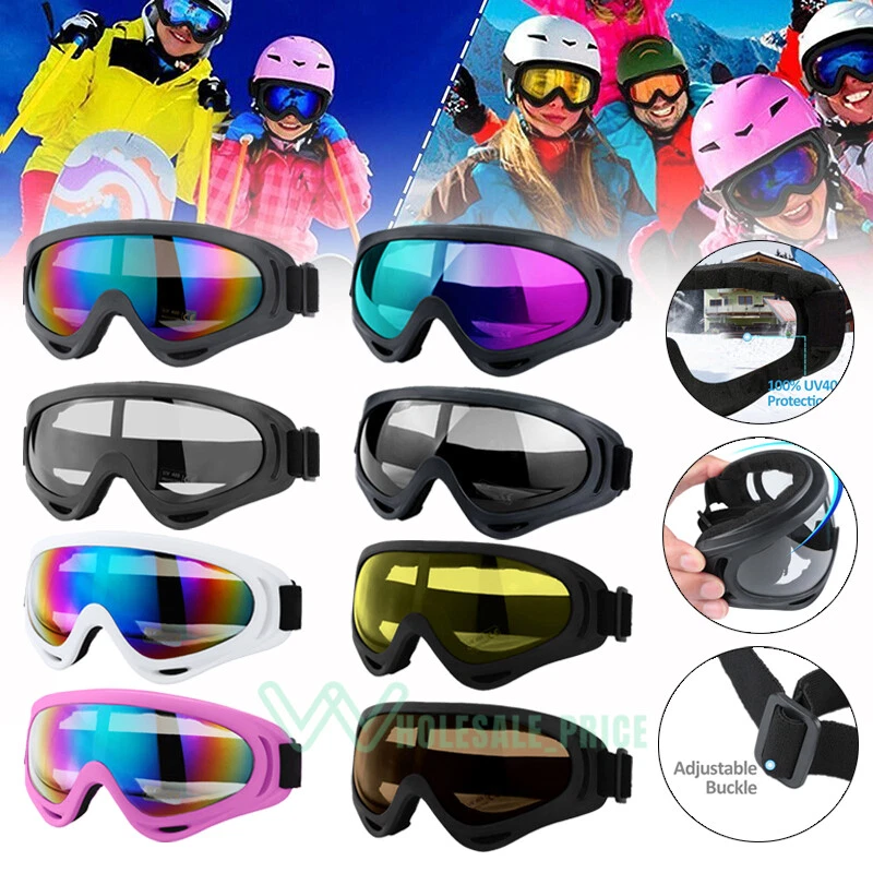 2x Gafas De Esquí De Nieve Gafas De Snowboard Para Moto Lentes Multicolores