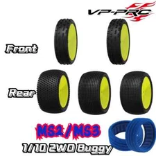 VP-PRO RC 1/10 2WD Buggy Tire Front Rear Soft Evo 12mm Nut RC Racing Tire NEW