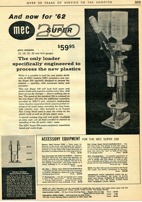 1963 Print Ad of MEC Super 250 Shotshell Press