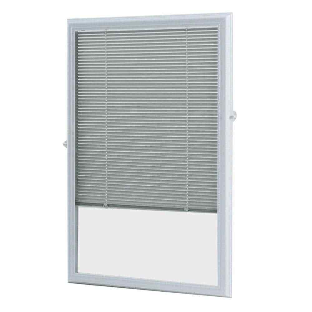 enclosed aluminum blinds white cordless add on 1/2 in. slats for