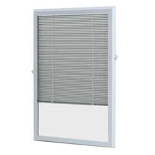 enclosed aluminum blinds white cordless add on 1/2 in. slats for door windows