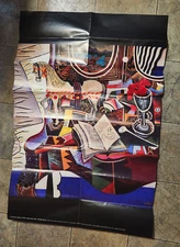 Joan Miró  HORSE PIPE RED FLOWER Poster LE CHEVAL C. Miller 29.5x20" Abstract