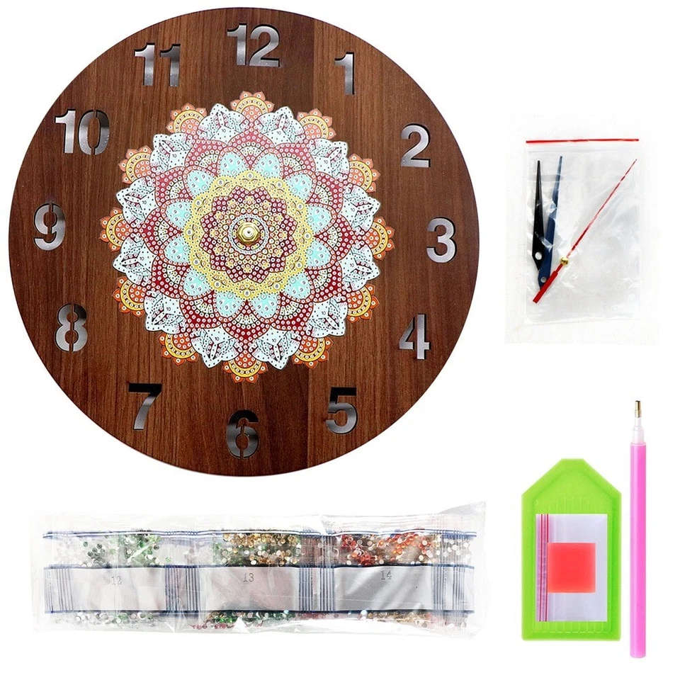 Nuevo Reloj de Pared Moderno Hágalo Usted Mismo Adhesivo Oficina Hogar Tienda Arte Decoración Luz Nocturna Reloj Foto 2 de 4